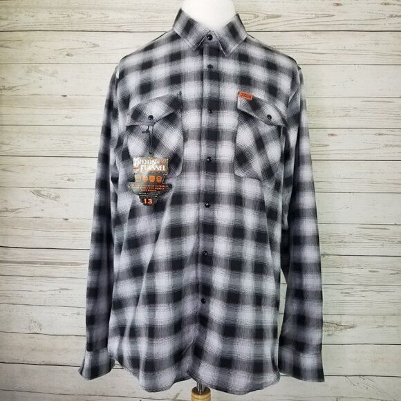 NWT Dixxon Flannel Co The Big Twin Limited Edition Mens 2XT Plaid LS Snap Shirt - Picture 2 of 12